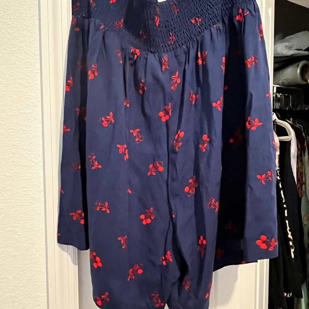 Torrid Navy shorts with Red cherries